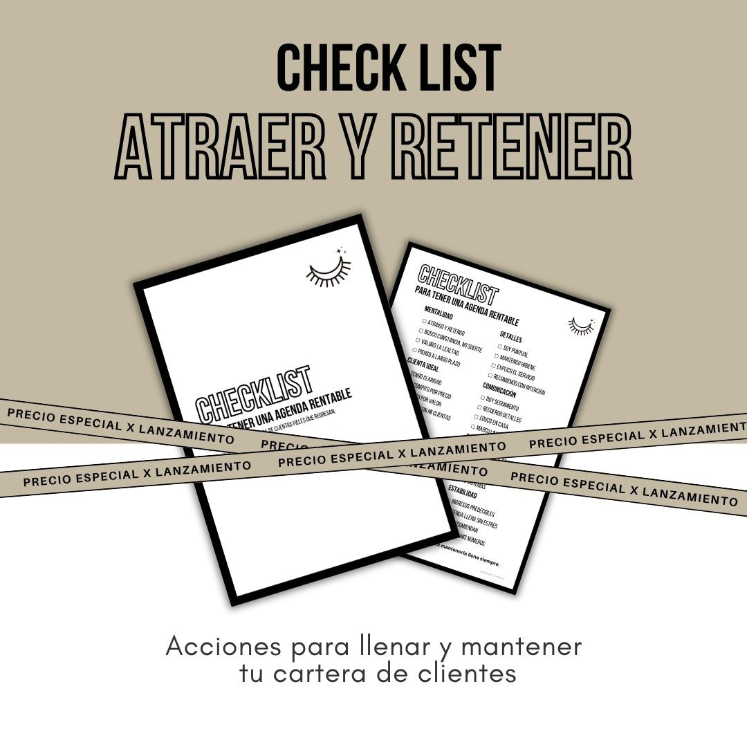 Check list - Atraer y retener